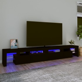 Mueble de TV con luces LED Negro 260x36,5x40 cm de , Muebles TV - Ref: Foro24-3152819, Precio: 177,69 €, Descuento: %