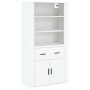 Aparador alto madera contrachapada blanco de , Aparadores - Ref: Foro24-3185375, Precio: 142,74 €, Descuento: %