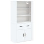 Aparador alto madera contrachapada blanco de , Aparadores - Ref: Foro24-3185375, Precio: 142,74 €, Descuento: %