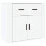 Aparador alto madera contrachapada blanco de , Aparadores - Ref: Foro24-3185375, Precio: 142,74 €, Descuento: %