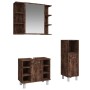 3-piece bathroom furniture set smoked oak plywood by , Bathroom furniture - Ref: Foro24-3187609, Price: 154,99 €, Discount: %