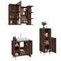 3-piece bathroom furniture set smoked oak plywood by , Bathroom furniture - Ref: Foro24-3187609, Price: 154,99 €, Discount: %