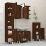 Set de muebles de baño 4 pzas madera contrachapada marrón roble de , Muebles de baño - Ref: Foro24-3187614, Precio: 240,99 €,...