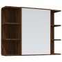 Set de muebles de baño 4 pzas madera contrachapada marrón roble de , Muebles de baño - Ref: Foro24-3187614, Precio: 240,99 €,...