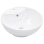 Lavabo con rebosadero 46,5x18 cm cerámica blanco de vidaXL, Lavabos - Ref: Foro24-143903, Precio: 65,09 €, Descuento: %