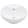 Lavabo con rebosadero 46,5x18 cm cerámica blanco de vidaXL, Lavabos - Ref: Foro24-143903, Precio: 65,09 €, Descuento: %