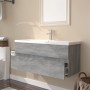 Mueble de baño con lavabo madera contrachapada gris Sonoma de , Tocadores de baño - Ref: Foro24-3152886, Precio: 296,60 €, De...