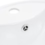 Lavabo con rebosadero 46,5x18 cm cerámica blanco de vidaXL, Lavabos - Ref: Foro24-143903, Precio: 65,09 €, Descuento: %