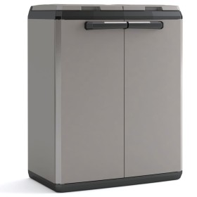 Keter Split Basic gray and black recycling cabinet 85 cm by , Lockers and storage cabinets - Ref: Foro24-434771, Price: 84,45...