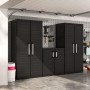 Keter Detroit XL Storage Cabinet Base Black by , Lockers and storage cabinets - Ref: Foro24-440921, Price: 161,67 €, Discount: %