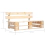 4-piece pallet furniture and impregnated pine wood cushions by , Garden sets - Ref: Foro24-3066755, Price: 328,35 €, Discount: %