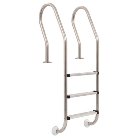 Pool ladder 3 steps 304 stainless steel 120 cm by vidaXL, Pool stairs and ramps - Ref: Foro24-91760, Price: 266,70 €, Discoun...