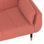 Sofá cama de 2 plazas con dos cojines terciopelo rosa de , Sofás - Ref: Foro24-337586, Precio: 289,26 €, Descuento: %