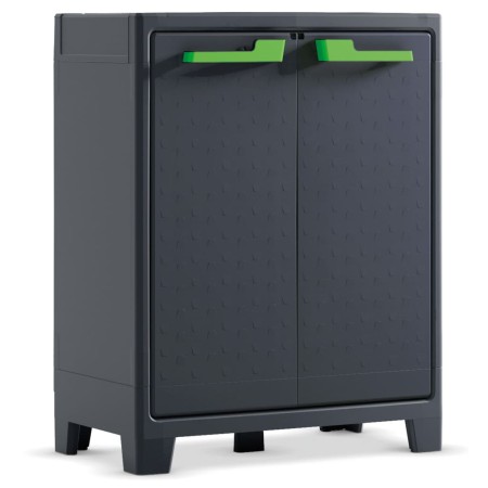 Keter Moby low storage cabinet graphite gray 100 cm by , Lockers and storage cabinets - Ref: Foro24-434767, Price: 133,40 €, ...