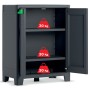 Keter Moby low storage cabinet graphite gray 100 cm by , Lockers and storage cabinets - Ref: Foro24-434767, Price: 133,40 €, ...