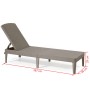 Keter Jaipur Lounger Cappuccino Color 235163 by , Loungers - Ref: Foro24-420018, Price: 106,63 €, Discount: %