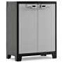 Keter Titan black and gray low storage cabinet 100 cm by , Lockers and storage cabinets - Ref: Foro24-434759, Price: 140,32 €...