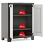 Keter Titan black and gray low storage cabinet 100 cm by , Lockers and storage cabinets - Ref: Foro24-434759, Price: 140,32 €...