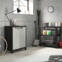 Keter Titan black and gray low storage cabinet 100 cm by , Lockers and storage cabinets - Ref: Foro24-434759, Price: 140,32 €...