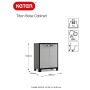 Keter Titan black and gray low storage cabinet 100 cm by , Lockers and storage cabinets - Ref: Foro24-434759, Price: 140,32 €...