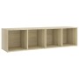 TV-Schrank aus Sonoma-Eichensperrholz, 142,5 x 35 x 36,5 cm von , TV-Möbel - Ref: Foro24-805546, Preis: 62,99 €, Rabatt: %