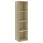 Mueble de TV madera contrachapada roble Sonoma 142,5x35x36,5 cm de , Muebles TV - Ref: Foro24-805546, Precio: 62,99 €, Descue...