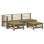 Gartensofa-Set 5-teilig aus imprägniertem Kiefernholz von , Gartensets - Ref: Foro24-3186556, Preis: 281,47 €, Rabatt: %