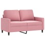 Pink velvet 2-piece sofa set with cushions by , Sofas - Ref: Foro24-3201499, Price: 483,41 €, Discount: %