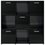 Glossy black plywood shelving 90x30x90 cm by , Bookcases and shelves - Ref: Foro24-802937, Price: 104,99 €, Discount: %