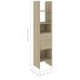 Bücherregal 4-teilig, Holzwerkstoff Sonoma-Eiche von , Bücherregale und Regale - Ref: Foro24-3079595, Preis: 295,42 €, Rabatt: %