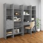 Concrete gray plywood shelf 60x35x180 cm by , Bookcases and shelves - Ref: Foro24-803429, Price: 68,99 €, Discount: %