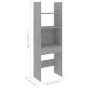 Concrete gray plywood shelf 60x35x180 cm by , Bookcases and shelves - Ref: Foro24-803429, Price: 68,99 €, Discount: %