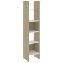 White and oak plywood shelf 40x35x180 cm by , Bookcases and shelves - Ref: Foro24-803403, Price: 70,18 €, Discount: %