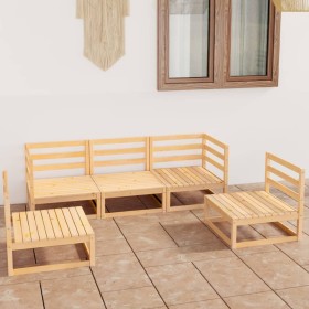 Gartenmöbel-Set 5-teilig aus massivem Kiefernholz von , Gartensets - Ref: Foro24-3075389, Preis: 247,99 €, Rabatt: %