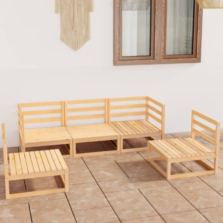 Garden furniture set 5 pieces solid pine wood by , Garden sets - Ref: Foro24-3075389, Price: 248,40 €, Discount: %