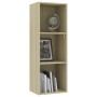 3-tier oak-colored plywood shelf 40x30x114cm by , Bookcases and shelves - Ref: Foro24-800939, Price: 81,99 €, Discount: %