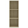 3-tier oak-colored plywood shelf 40x30x114cm by , Bookcases and shelves - Ref: Foro24-800939, Price: 81,99 €, Discount: %