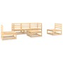 Garden furniture set 6 pieces solid pine wood by , Garden sets - Ref: Foro24-3075394, Price: 298,01 €, Discount: %