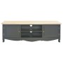 Solid black mango wood TV cabinet 120x30x40 cm by vidaXL, TV Furniture - Ref: Foro24-249891, Price: 139,99 €, Discount: %