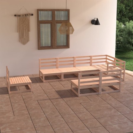 Juego de muebles de jardín 8 piezas madera maciza de pino de , Conjuntos de jardín - Ref: Foro24-3075664, Precio: 398,65 €, D...