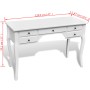 French wooden desk with curved legs and 5 drawers by , Desks - Ref: Foro24-241734, Price: 246,17 €, Discount: %