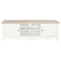 White wooden TV cabinet 120x30x40 cm by , TV Furniture - Ref: Foro24-249889, Price: 231,38 €, Discount: %