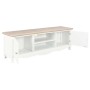 White wooden TV cabinet 120x30x40 cm by , TV Furniture - Ref: Foro24-249889, Price: 231,38 €, Discount: %