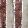 Beige and light brown chenille mosquito net curtain 56x200 cm by , Mosquito nets for windows - Ref: Foro24-315120, Price: 35,...