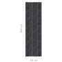 Anthracite gray chenille mosquito net curtain 56x200 cm by , Mosquito nets for windows - Ref: Foro24-315141, Price: 35,99 €, ...