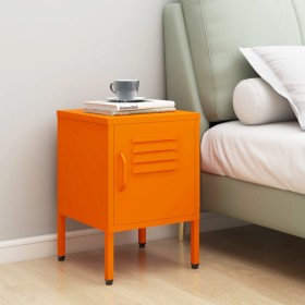 Orange steel nightstand 35x35x51 cm by , Nightstands - Ref: Foro24-336210, Price: 89,99 €, Discount: %