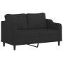 2-seater black fabric sofa 140 cm by , Sofas - Ref: Foro24-359363, Price: 247,47 €, Discount: %