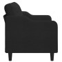 2-seater black fabric sofa 140 cm by , Sofas - Ref: Foro24-359363, Price: 247,47 €, Discount: %