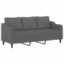 Sofá de 3 plazas de tela gris oscuro 180 cm de , Sofás - Ref: Foro24-359368, Precio: 289,35 €, Descuento: %