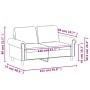 2-Sitzer-Sofa aus schwarzem Kunstleder, 120 cm von , Sofas - Ref: Foro24-359499, Preis: 231,99 €, Rabatt: %